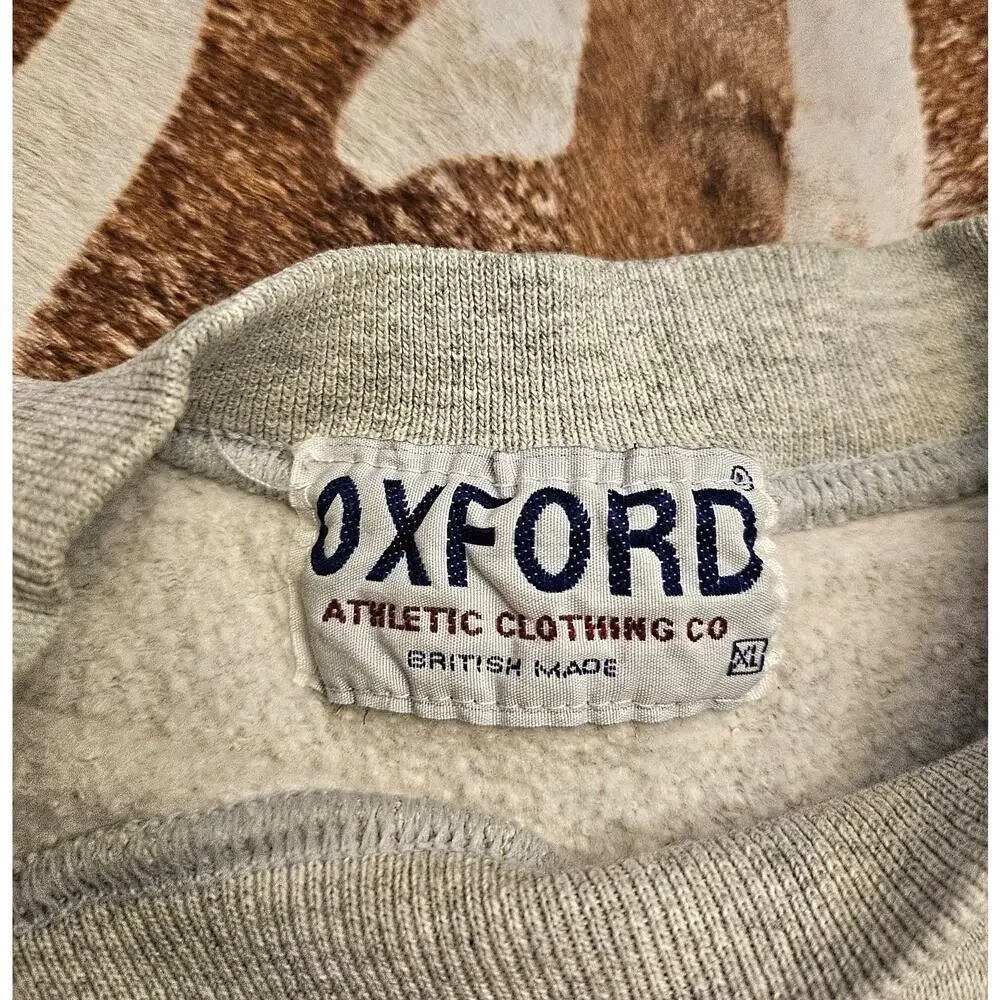 Vintage Oxford University Athletic Clothing Co Sweatshirt XL British Made - Picture 4 of 6